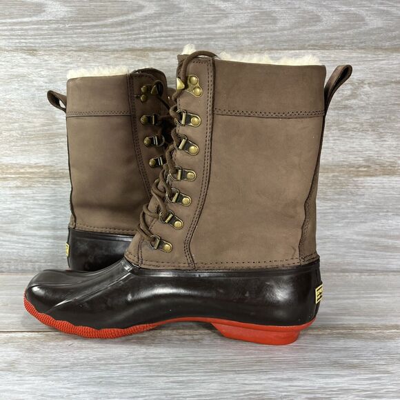 Sperry X Women’s JCrew Top-Sider Tall Shearwater Boots Size 10 M - Picture 9 of 12